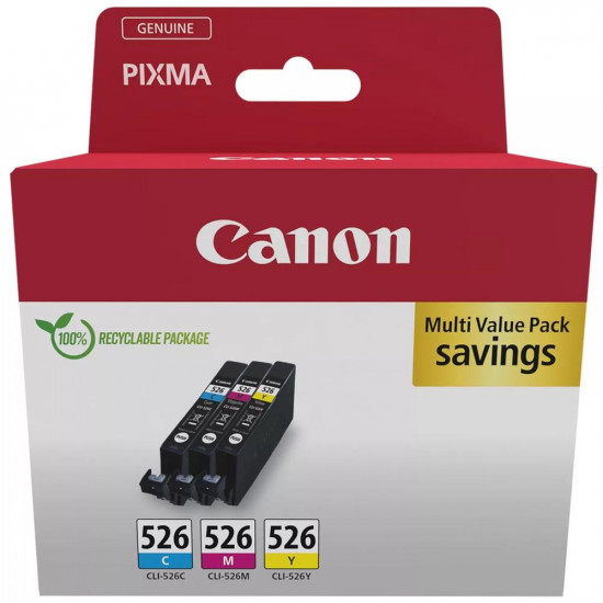 MULTIPACK CANON CLI - 526 C M A Consumibles impresión de tinta