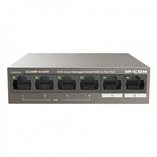 SWITCH IP - COM G2206P - 4 - 63W 6 PUERTOS Switch