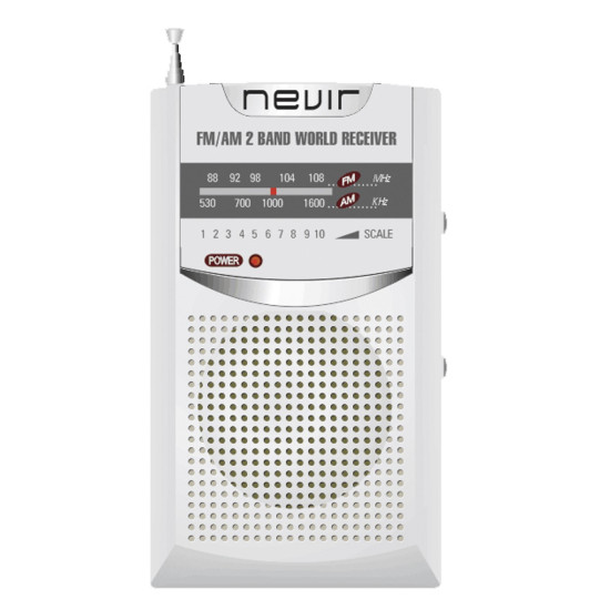 RADIO NEVIR BOLSILLO NVR - 136 PLATA Radio -  radio despertador