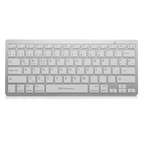 TECLADO INALAMBRICO BLUETOOTH PHOENIX PHBTKEYBOARDW 3 Teclados