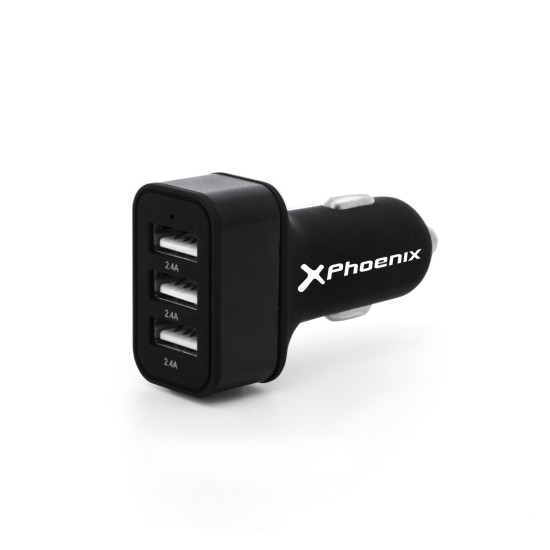 CARGADOR UNIVERSAL PHOENIX PHCARCHARGER3USB COCHE MECHERO Cargadores para móviles