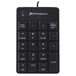 TECLADO NUMERICO CON CABLE USB NEGRO