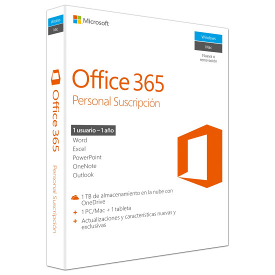 MICROSOFT OFFICE 365 PERSONAL 1 USUARIO Paquetes integrados