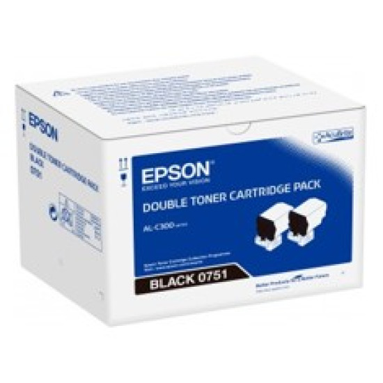 DOBLE TONER EPSON C13S050751 NEGRO 7.3 Consumibles impresión láser