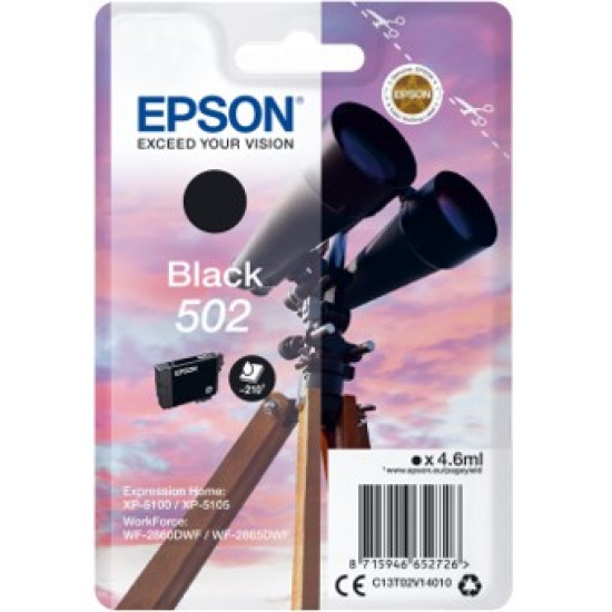 CARTUCHO TINTA EPSON 502 C13T02V14010 NEGRO Consumibles impresión de tinta