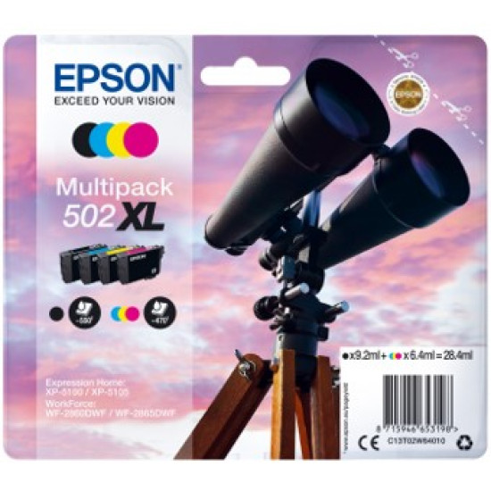 MULTIPACK TINTA EPSON 502XL NEGRO CIAN Consumibles impresión de tinta