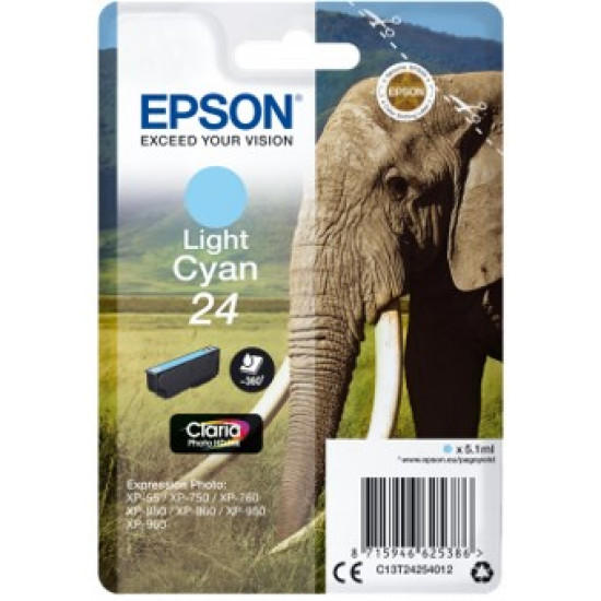 CARTUCHO TINTA EPSON C13T24254012 CIAN CLARO Consumibles impresión de tinta