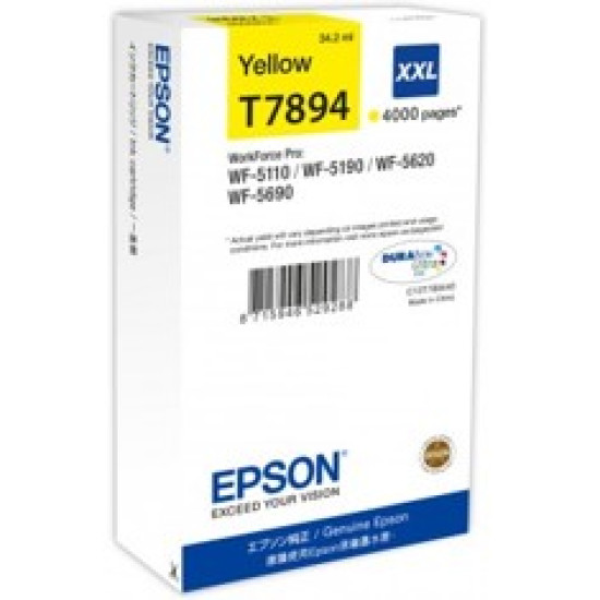 CARTUCHO TINTA EPSON C13T789440 AMARILLO XXL Consumibles impresión de tinta