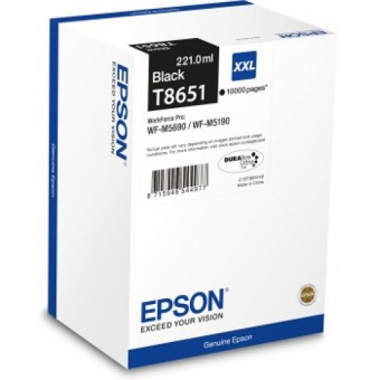 CARTUCHO TINTA EPSON T8651 NEGRO XXL Consumibles impresión de tinta