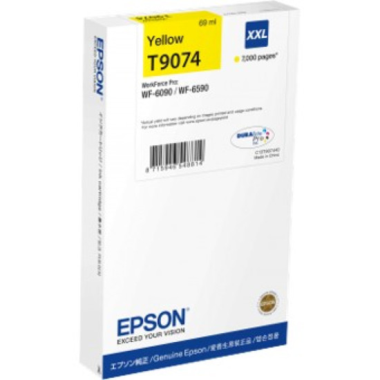 CARTUCHO TINTA EPSON T9074 AMARILLO XXL Consumibles impresión de tinta