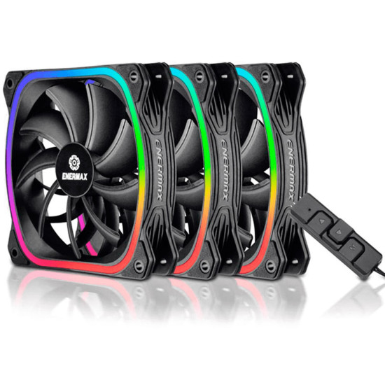 PACK VENTILADORES ENERMAX GAMING SQUA RGB Ventiladores caja